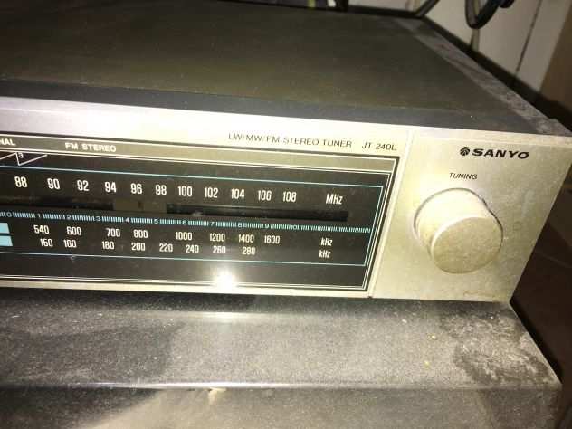 Impianto stereo Sanyo vintage anni 80