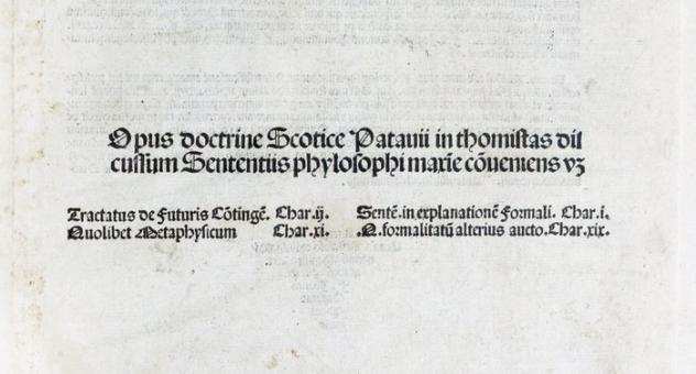 INCUNABLE - Antonio Trombetta - Opus Doctrinae Scoticae Patavii - 1493