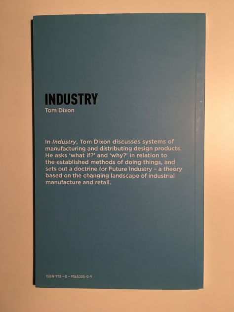 Industry, Tom Dixon, libro