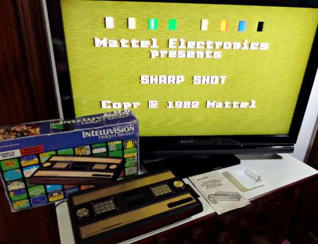 Intellivision Mattel 5155, BOXATO (anno 1981)  gioco sharp shot (5 in 1)