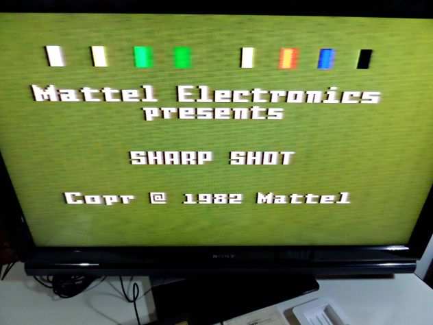 Intellivision Mattel 5155, BOXATO (anno 1981)  gioco sharp shot (5 in 1)