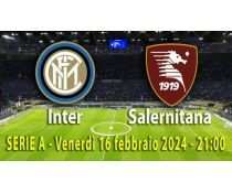 inter- salernitana- 2 biglietti venerdi 16-02