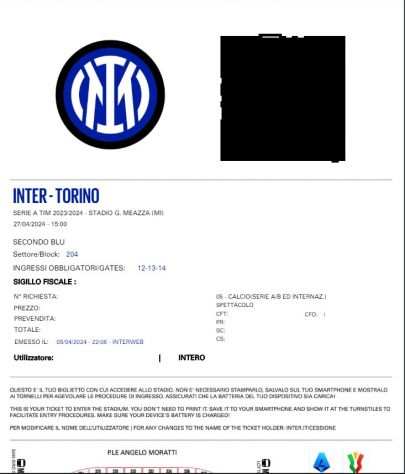 Inter Torino 27 aprile 2024
