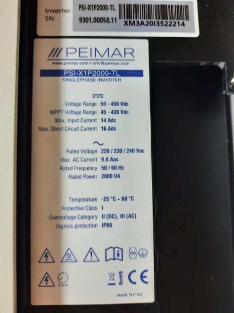 Inverter Peimar PSI-X1P2000-TL