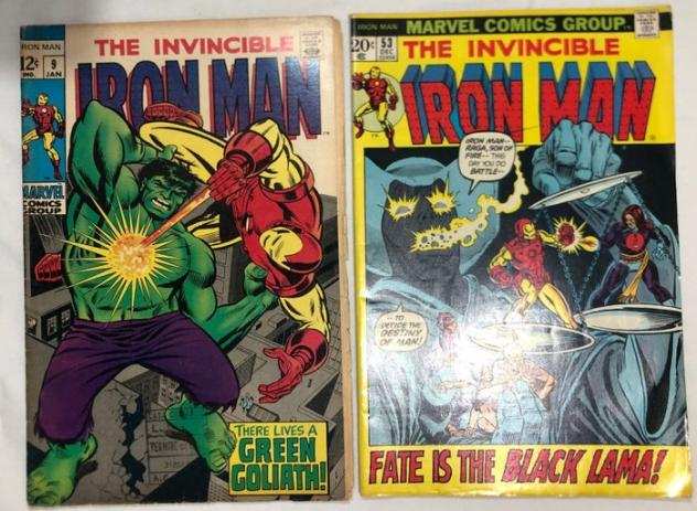 Invincible Iron Man 9 e 53 - There lives a Green Goliath - Fate is the Black Lama - Spillato - Prima edizione - (19691972)