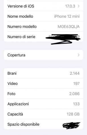 iPhone 12 mini - 128 GB - Blu - completamente accessoriato