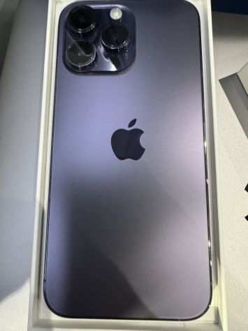 iPhone 14 ProMax 256GB viola come nuovo  custodia  cavo mai usato
