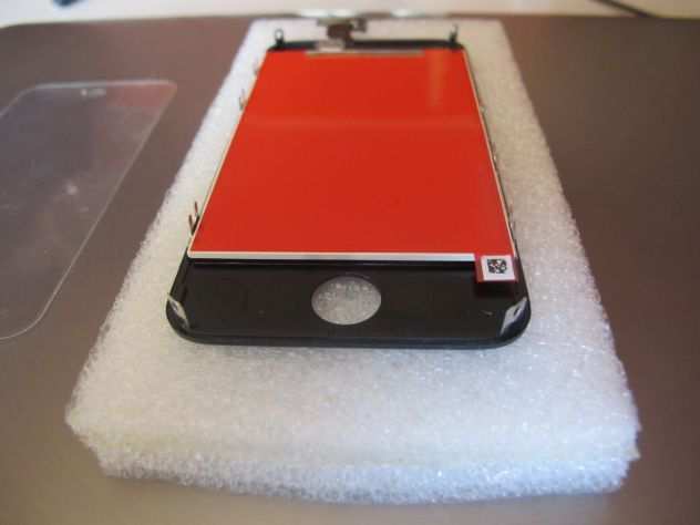 Iphone 44s LCD display retina touck screen vetro frame nero  vetro Glass