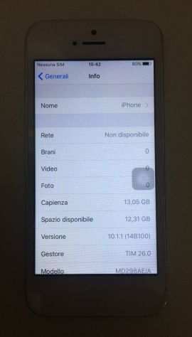 Iphone 5 Bianco 16Gb