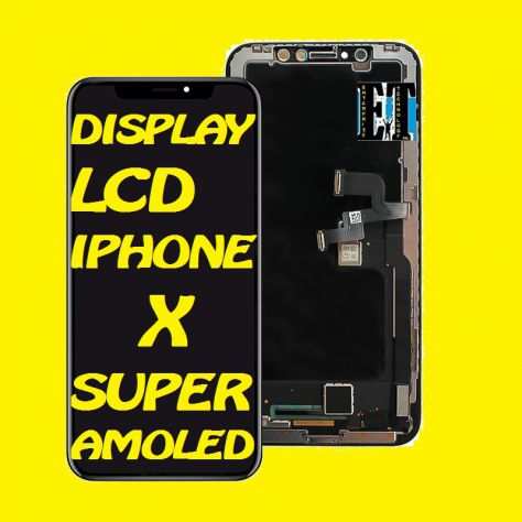 IPHONE X DISPLAY LCD S-AMOLED COMPRESO MONTAGGIO Nuovo