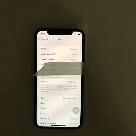 Iphone X Nero da 256 Gb