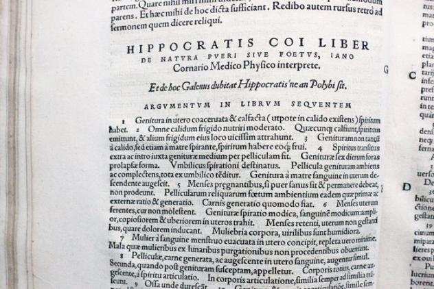 Ippocrate - Medicorum Omnium - 1558