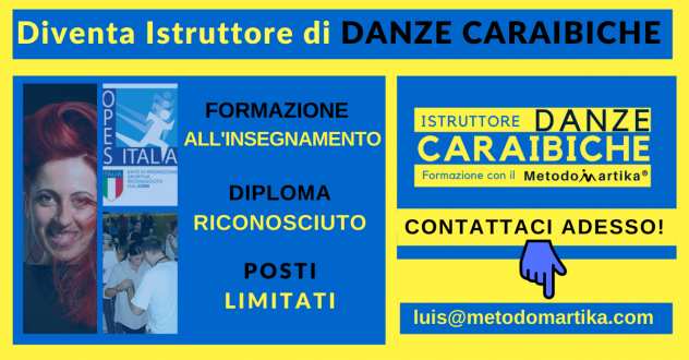 ISTRUTTORE DANZE CARAIBICHE - CORSO DI FORMAZIONE