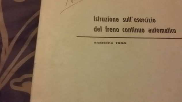 istruzione freno automatico treno depoca 1966