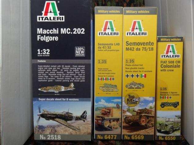 Italeri - Giocattolo Lotto Italia El Alamein 1942 con 4 kit nuovi scala 135132 da assemblare  2 cataloghi - 1940-1950 - Italia