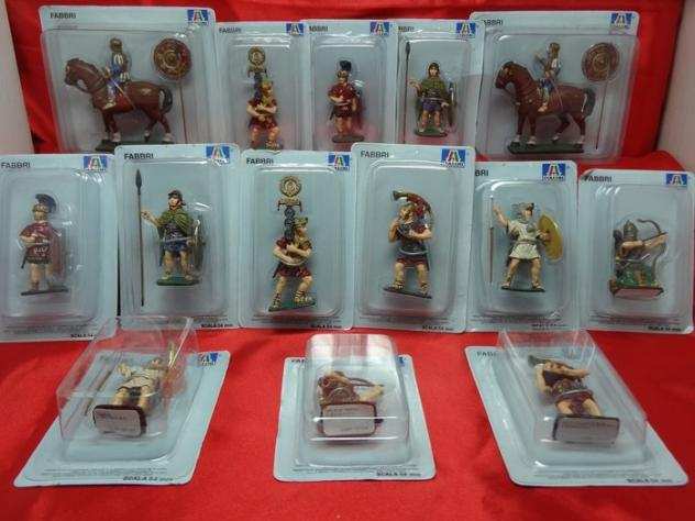 ItaleriFabbri - Lotto Legione Romana con 14 figurini Romani da collezione in metallo scala 54 mm, - SD017-SD004-SD018-SD020-SD015-SD007-SD011-SD017-S