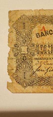 Italia. 1 Lira Banca Commissionaria Genova - Gav. Boa. 06.0592.3