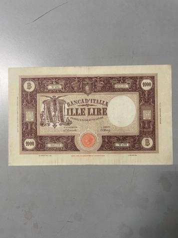 Italia. - 1.000 Lire 12071946 - Prima banconota della Repubblica - R3