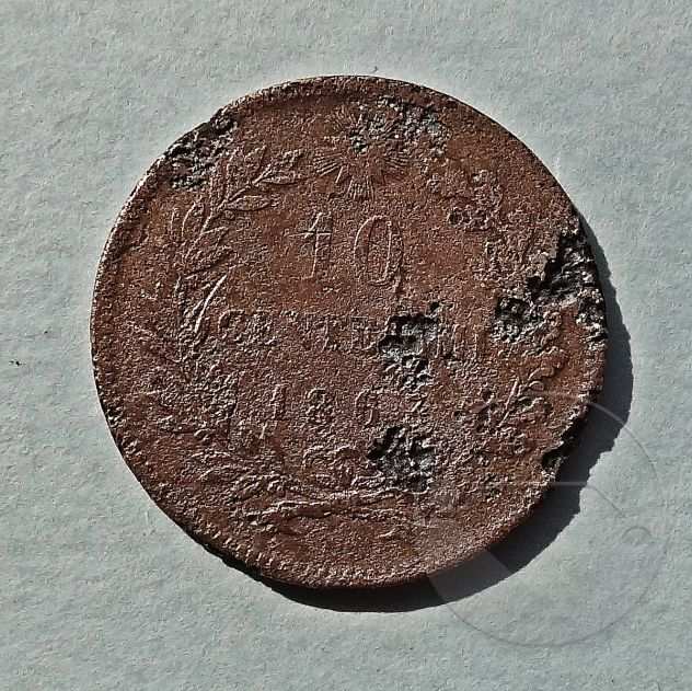 ITALIA 1863 Monete 10 Centesimi - B e BB