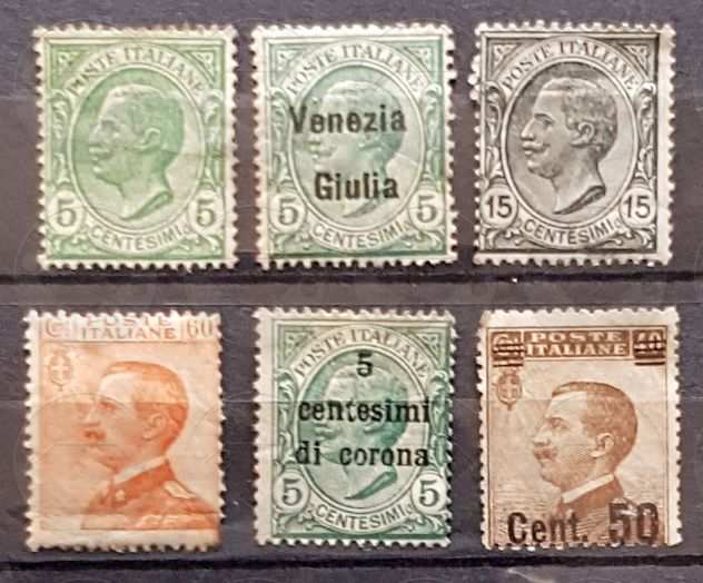 ITALIA 1906-1944 lotto di 23 francobolli