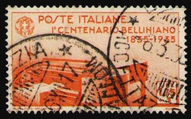 Italia 1935 - Vincenzo Bellini L. 1,75  1 periziato - Sassone 292