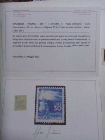 Italia 19451970 - bella collezione con piugrave certificati - sassone 5431142