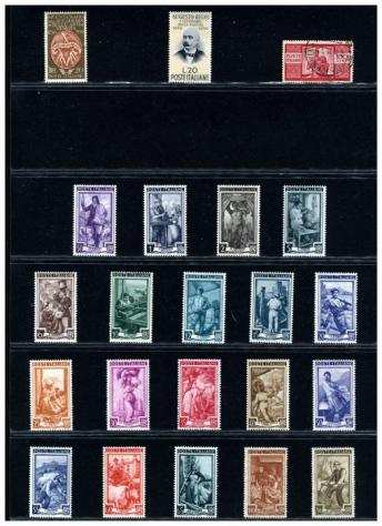 Italia 19481977 - Selezione francobolli MNH del periodo.