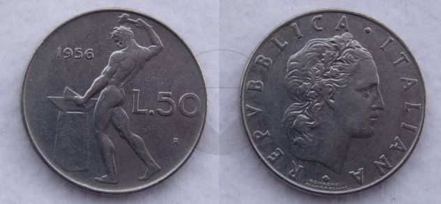 ITALIA 1954-1959 Monete 50 Lire