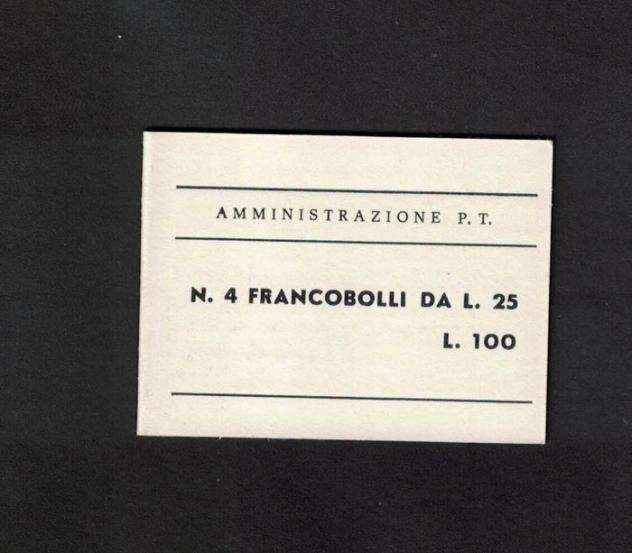 Italia - 1973 libretto francobolli tiratura di napoli - sassone n13