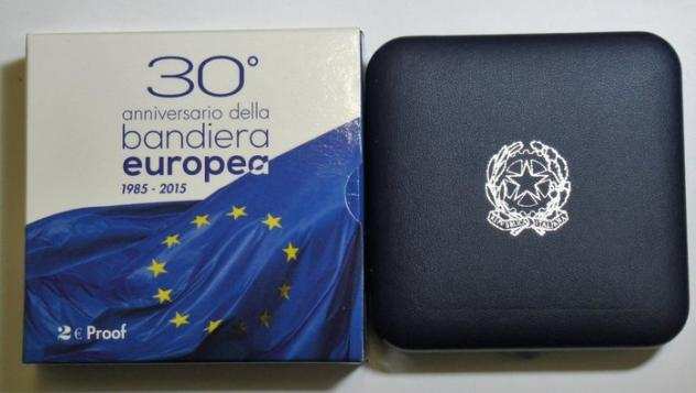 Italia. 2 Euro 2015 quotBandiera Europeaquot ProofFS