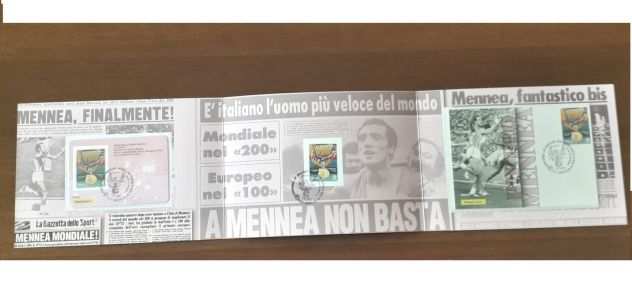 Italia 2020 Pietro Mennea Folder filatelico - PosteGazzetta dello Sport.