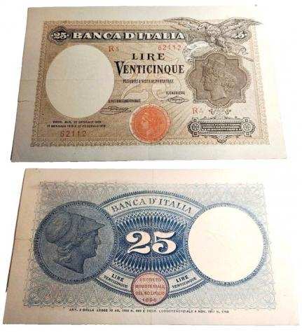 Italia. - 25 Lire 1919 - Gigante BI 1C Pick 42