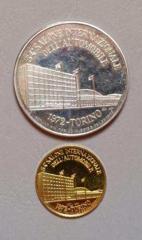 Italia. 5 Token oro e argento 1972-1986 Serie buoni del Salone dellautomobile di Torino