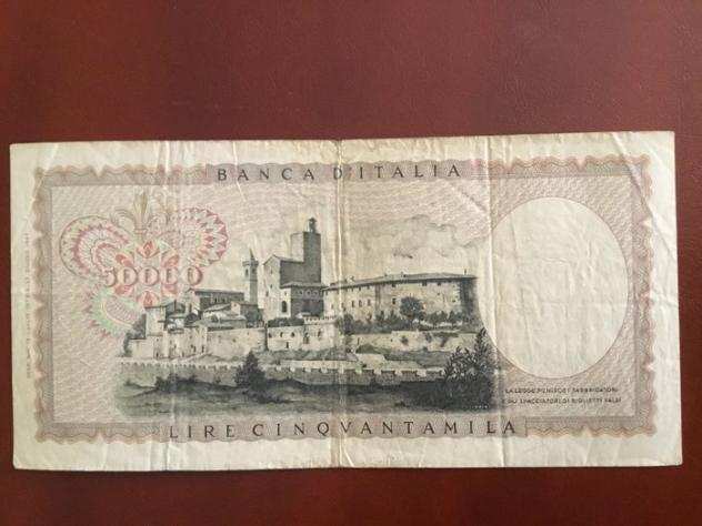 Italia - 50.000 Lire 1970 quotLeonardo da Vinciquot - Gigante BI 78B2 Pick 99b