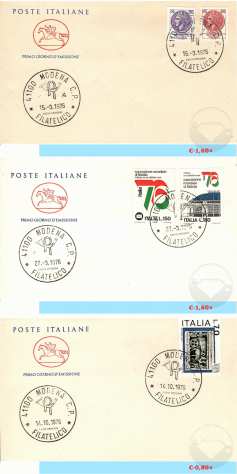 ITALIA BUSTE PRIMO GIORNO EMISSIONE 1976