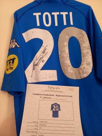 ITALIA - Campionato europeo di calcio - Francesco Totti maglia player provenienza magazzino Coverciano Certificata - 2000 - Maglia da calcio