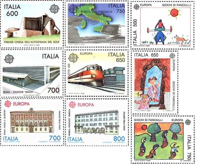 ITALIA francobolli 1970-2001 serie EUROPA
