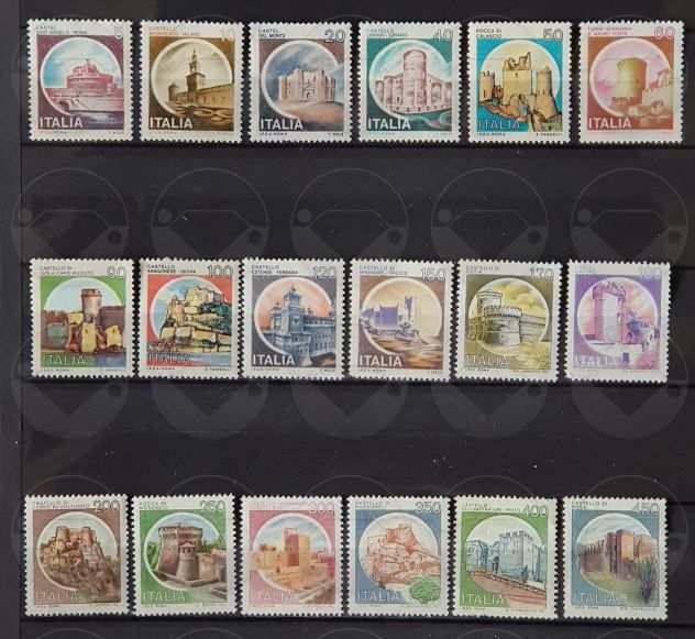 ITALIA francobolli serie CASTELLI 1980-1992