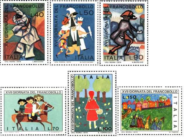 ITALIA francobolli serie GIORNATA FRANCOBOLLO