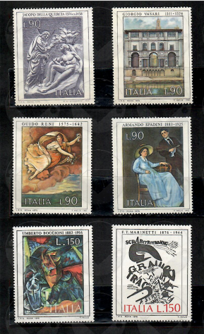 ITALIA francobolli serie PATRIMONIO ARTISTICO