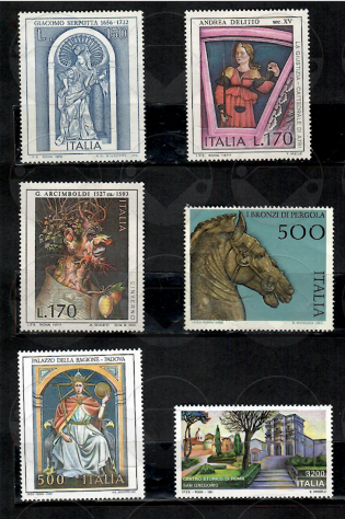 ITALIA francobolli serie PATRIMONIO ARTISTICO