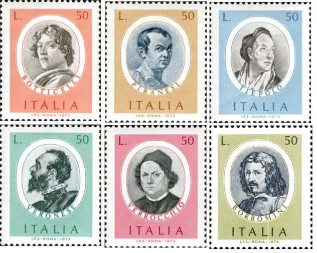 ITALIA francobolli serie UOMINI ILLUSTRI
