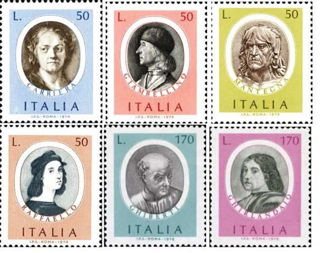 ITALIA francobolli serie UOMINI ILLUSTRI
