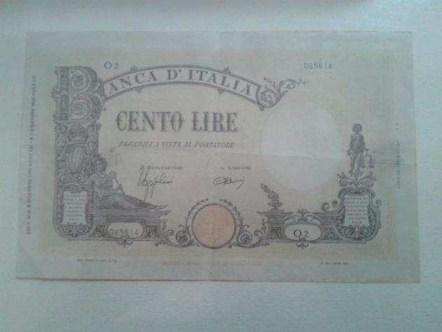 Italia Lotto 3 banconote (1 Lira 1914, 100 Lire 1942, 50 centesimi Toscana)