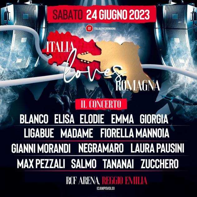 Italia Loves Romagna - Campovolo 2023 - il 24 giugno 2023 - partenza da FIRENZE SCANDICCI