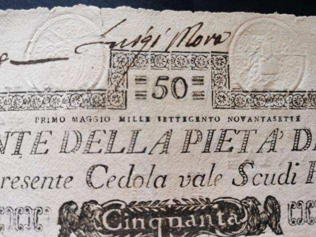Italia, Papal State - 50 Scudo 1797 S. Monte di Pietagrave- Pio VI - CrapanzanoGiulianini p. 365 n. SM 48s