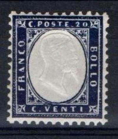 Italia Regno 18621862 - 10, 20 e 80 centesimi dentellati - Sassone Ndeg 1-2-4