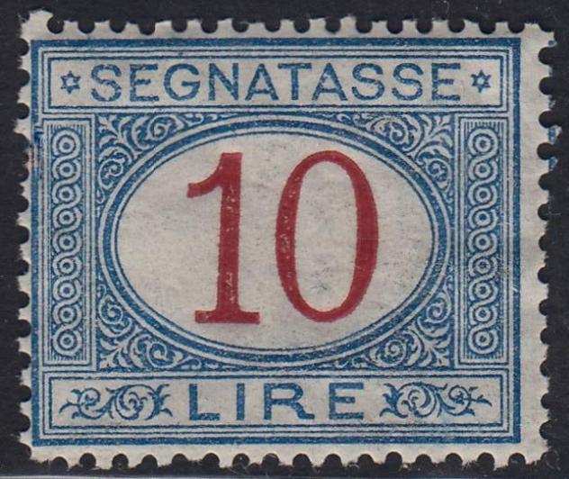 Italia Regno 1890 - Sassone n. Tax 28