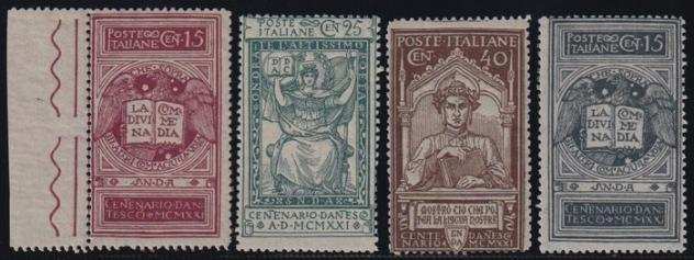 Italia Regno - 1921 Dante Serie Completa col Non Emesso Sass S.20  n.116A MNH Spl