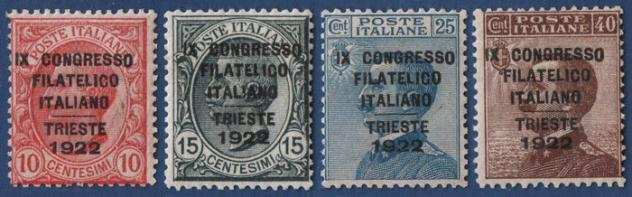 Italia Regno 1922 - Congresso filatelico serie completa 4v MNH - Sassone 123126